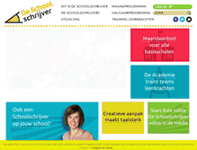 Tablet Screenshot of deschoolschrijver.nl